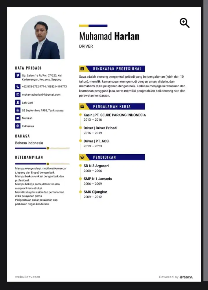 Mencari pekerjaan driver