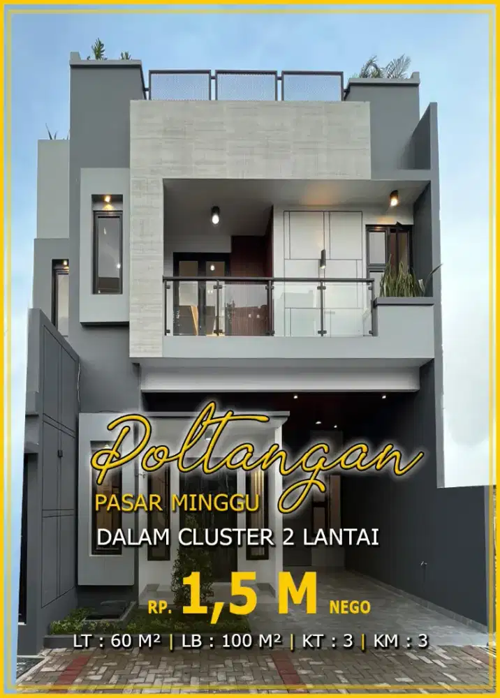 For Sale Brand New House Di Cluster Poltangan Pasar Minggu Jakarta15