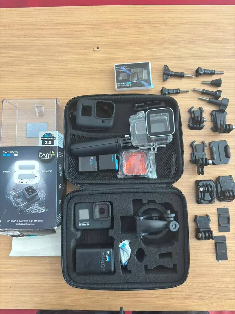 GOPRO HERO 8 BLACK 4K FULLSET ISTIMEWA banyak bonus go pro camera