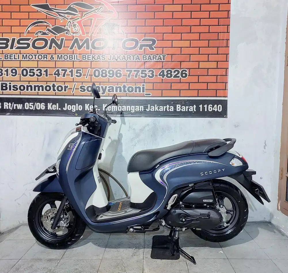 HONDA NEW SCOOPY CBS ISS LED ALARM 110 TAHUN 2025 MEWAH BIRU