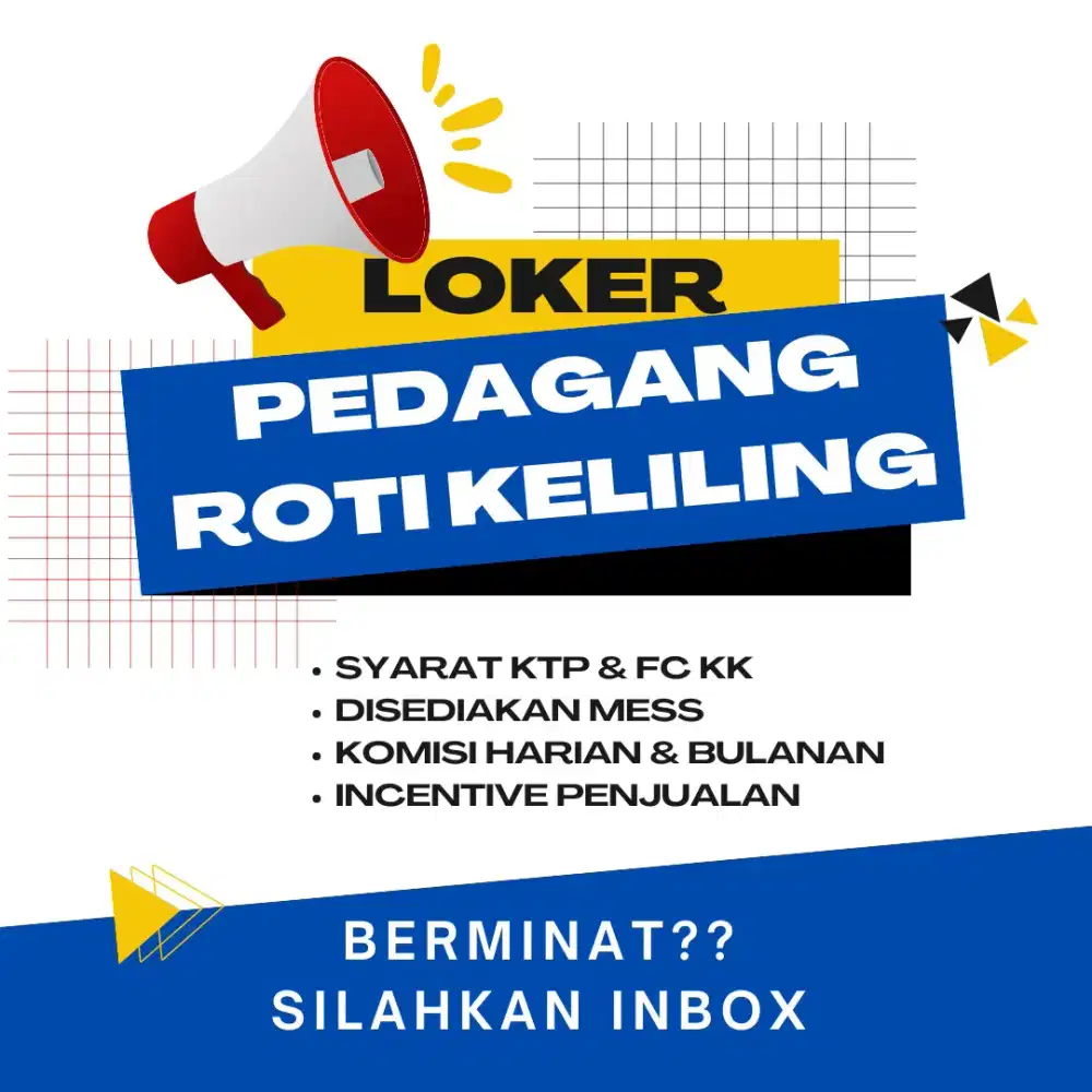 LOWONGAN PEKERJAAN PEDAGANG KELILING