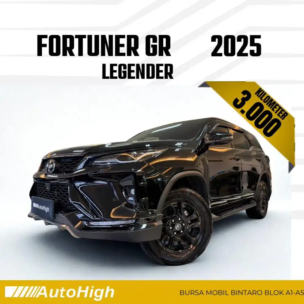DP10% [Km3.000] Fortuner VRZ GR Legender 2025 Black #AUTOHIGH