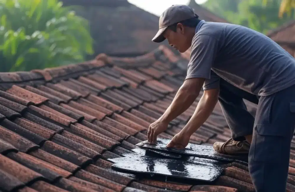 Perbaikan atap bocor dan rembes