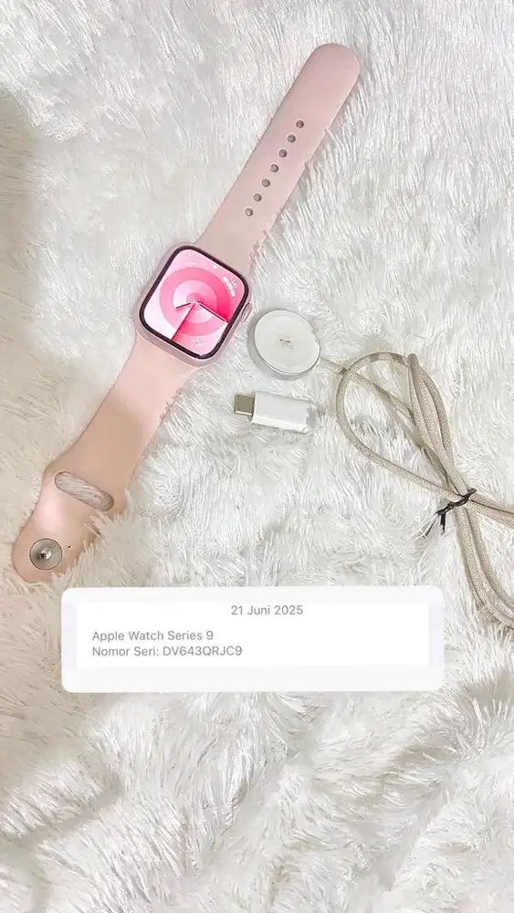 IWatch Series 9 41mm Pink, Ori IBOX