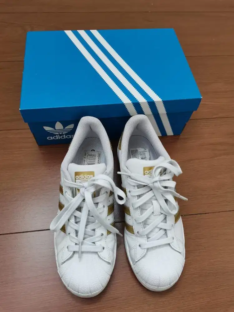 Adidas Superstar White Gold Wmns