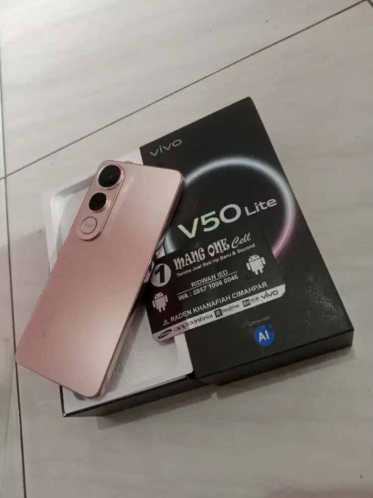 Vivo v50 lite 4g 8/128 fullset mlussssss