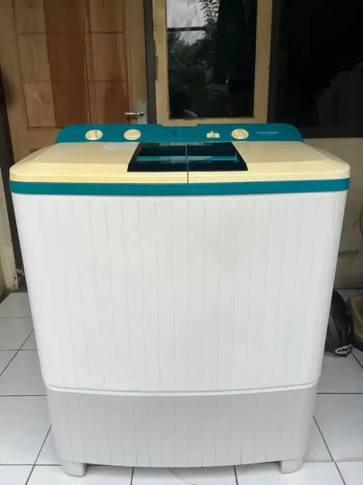 Mesin cuci 2 tabung polytron 9,8 Kg
