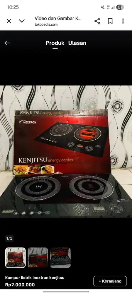 Kompor listrik cepat masak