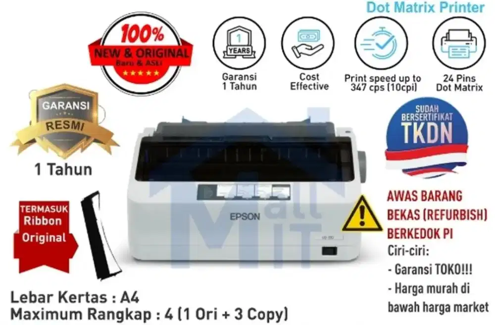 PRINTER EPSON DOMATRIX LQ 310 GARANSI RESMI
