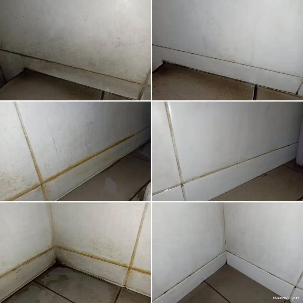 melayani customer membersihkan toilet noda noda susah hilang