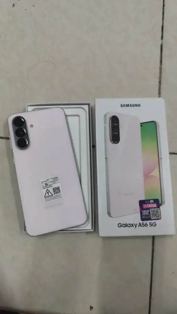 Samsung a56 5g ram 8/256 (pink) fullset mulus nominus