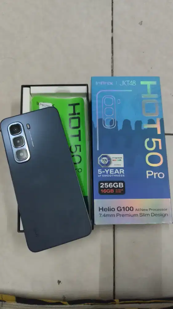 Infinix hot 50 pro 8/256 fullset like new mulus