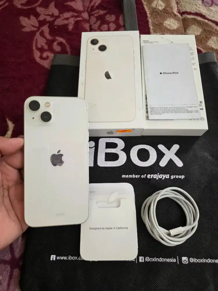 iphone 13 128gb resmi iBox,mulus like new,fulset original,istimewa