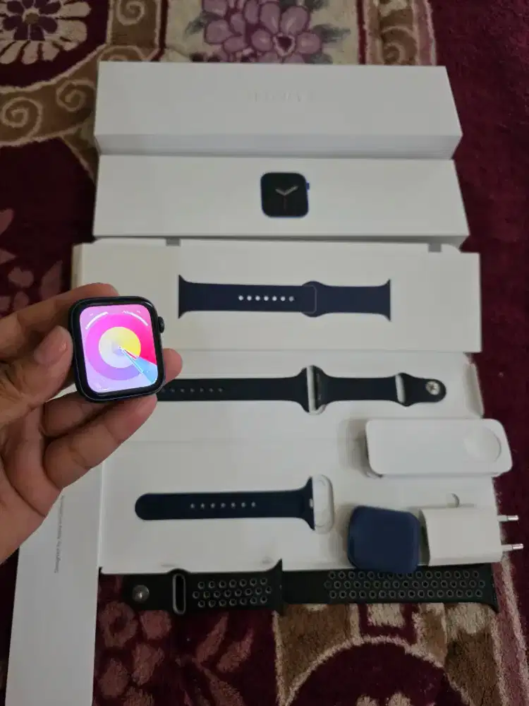 Apple watch series 6 44mm,resmi iBox,fulset original,istimewa