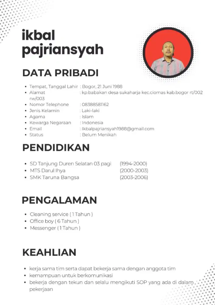 Cari pekerjaan cleaning atau office boy