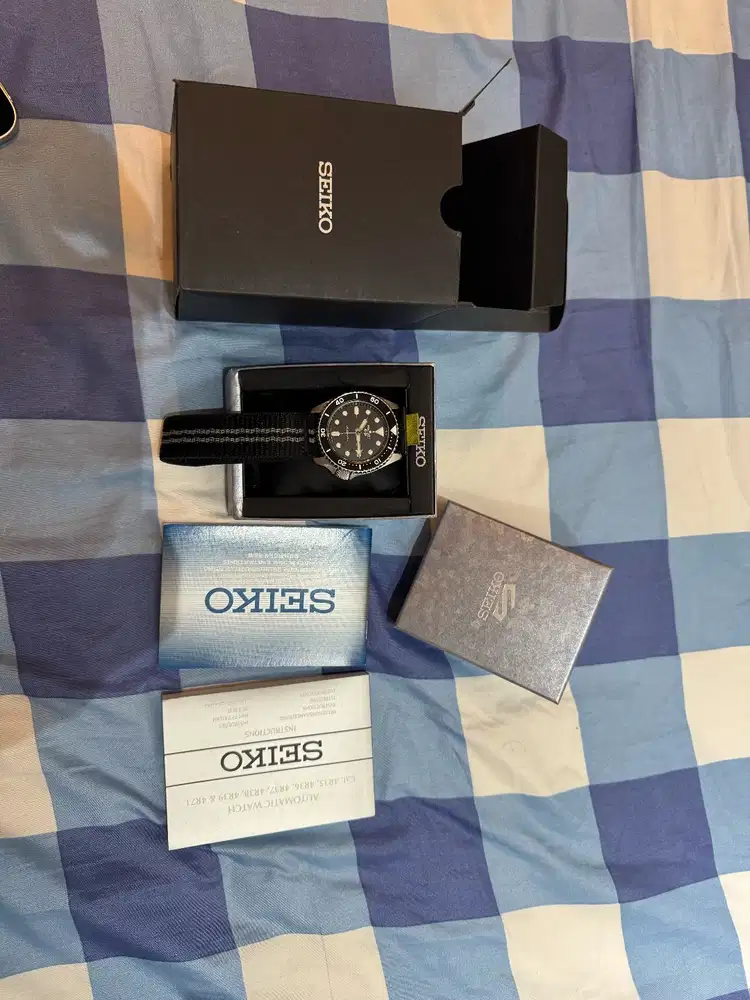 Seiko 5 Sports SRPD55K1 SKX batman black dial automatic resmi