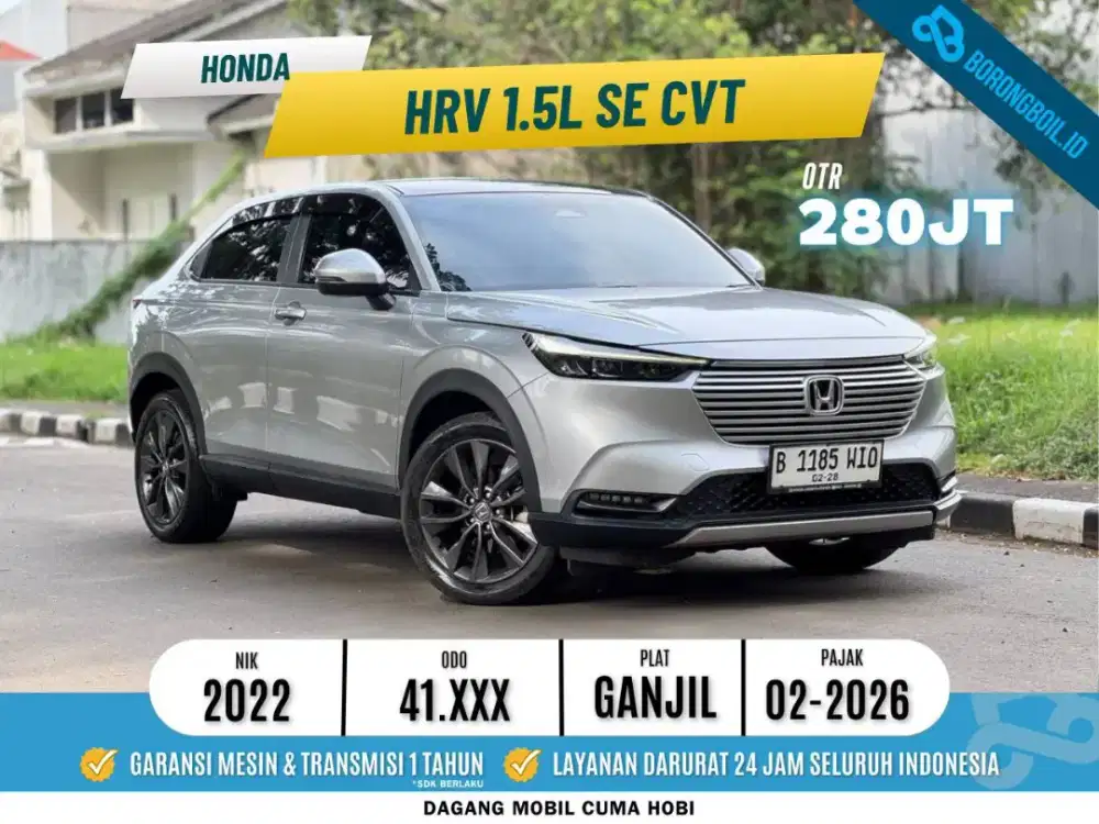Honda HRV 1.5 L SE cvt 2022 abu-abu metalik