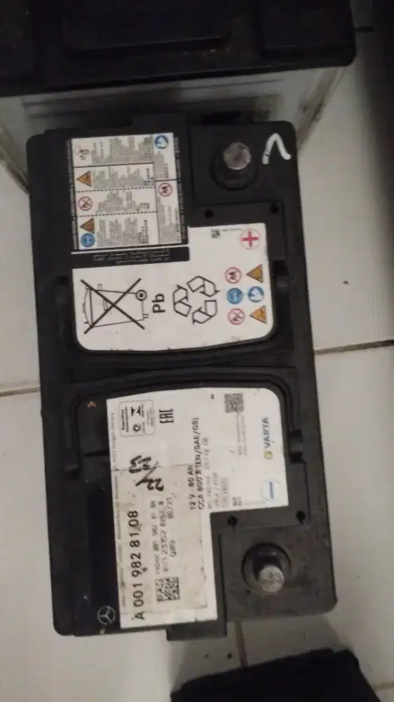 Dijual aki varta 92ah gel copotan fit siap pakai