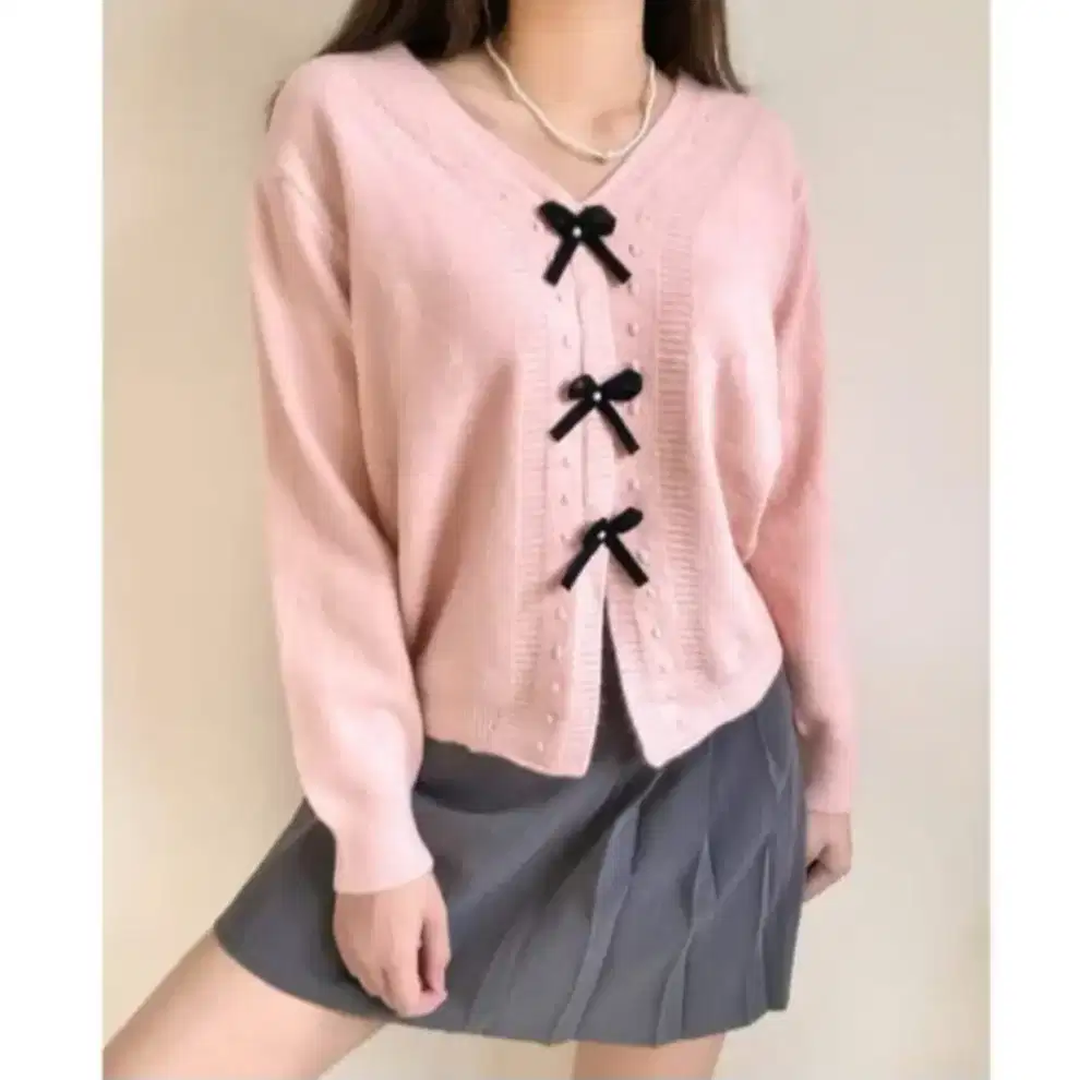 Cardigan Rajut Pink