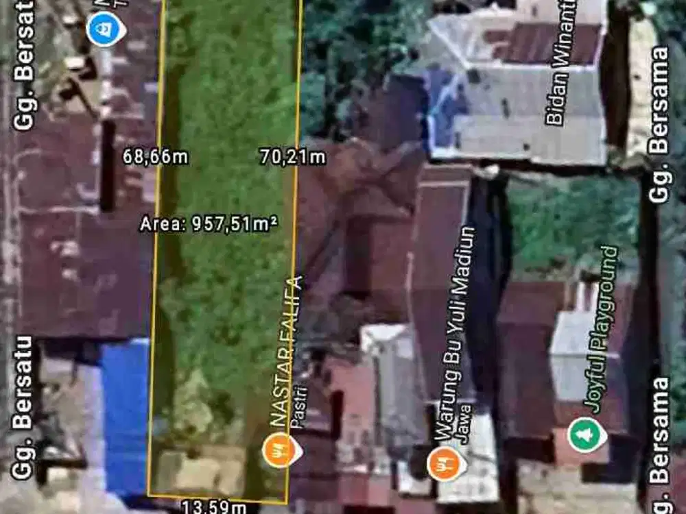 Tanah Tepi Jalan Adisucipto 13,5x70