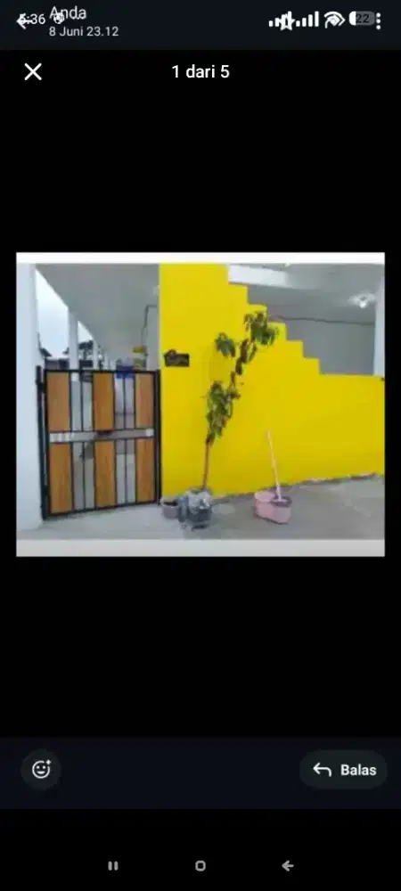 kontrakan 3 sekat bebas banjir basmol