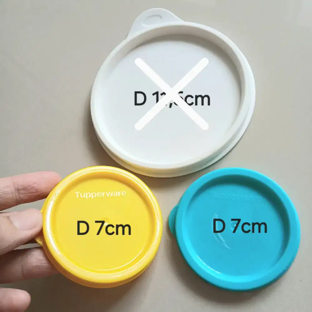 Tutup seal Tupperware, bekas