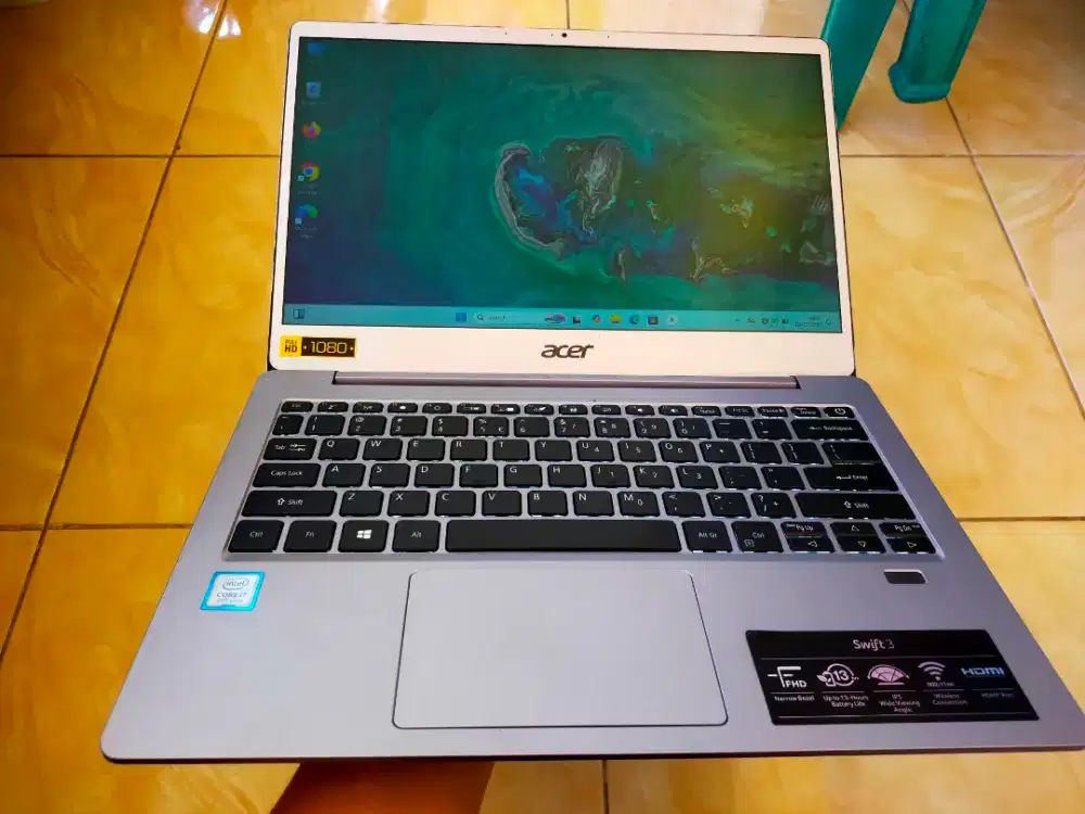 Dijual laptop Acer Aspire Intel I7 gen 8 Ram 8GB DDR4 SSD 512GB Win 11