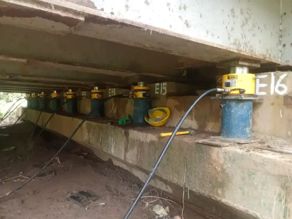 Penggantian Elastomer Bearing Pad Jembatan