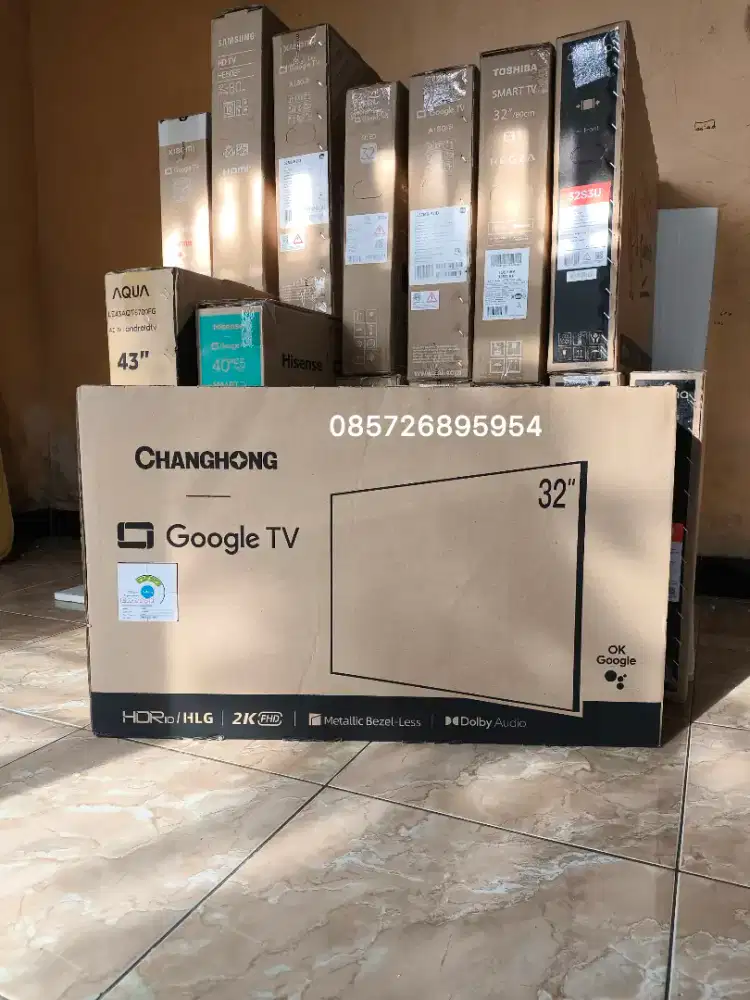 (GRATIS antar dan pasang) Changhong Google tv 32 inc