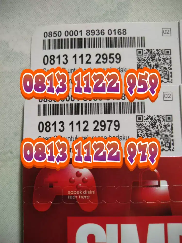 Kartu perdana Telkomsel 11 angka cantik murah guys