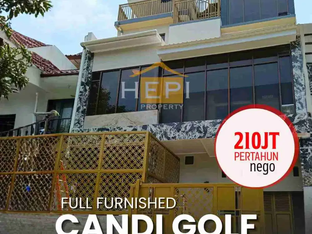 Disewakan Rumah Mewah Baru Renovasi Full Furnished 
Graha Candi Golf Semarang