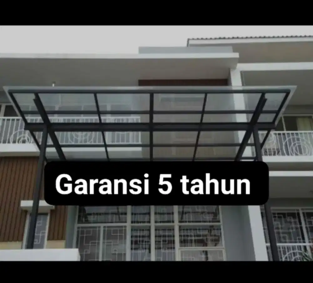 Kanopi minimalis modern termurah baja ringan dan besi