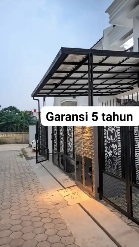 Kanopi minimalis modern termurah baja ringan dan besi