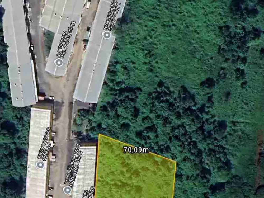 Tanah Tepi Jl. Ahmad Yani 2 Samping Pergudangan Bisspark