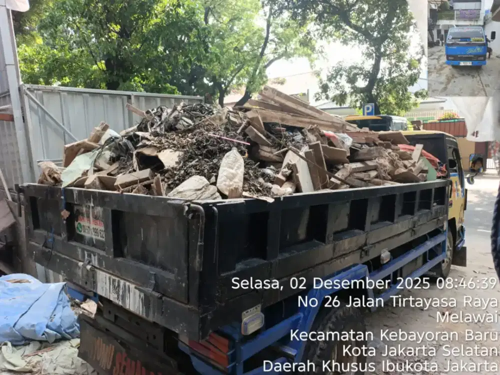 Jasa buang puing dan sampah