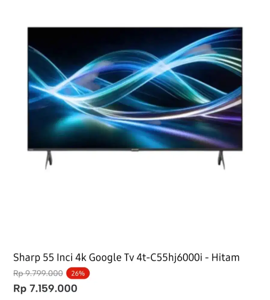 SHARP GOOGLE TV 4K 55 INCI