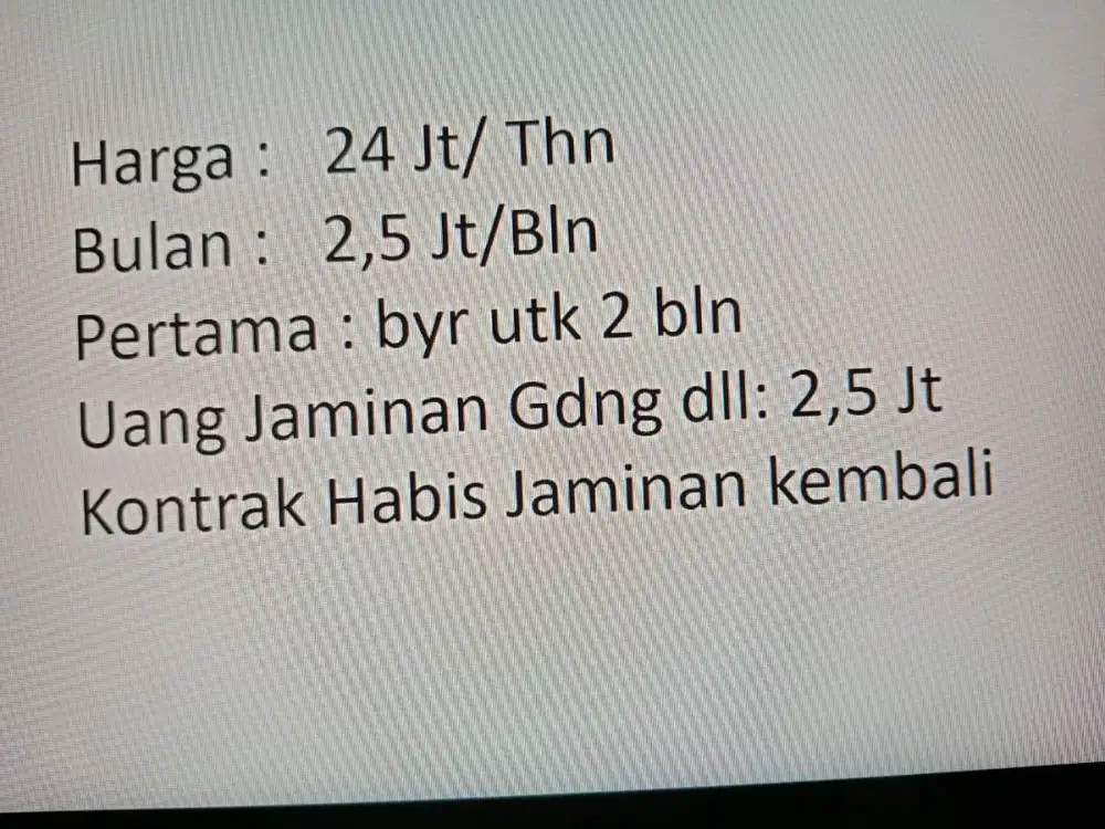 Dikontrakan Rumah 2 Lantai