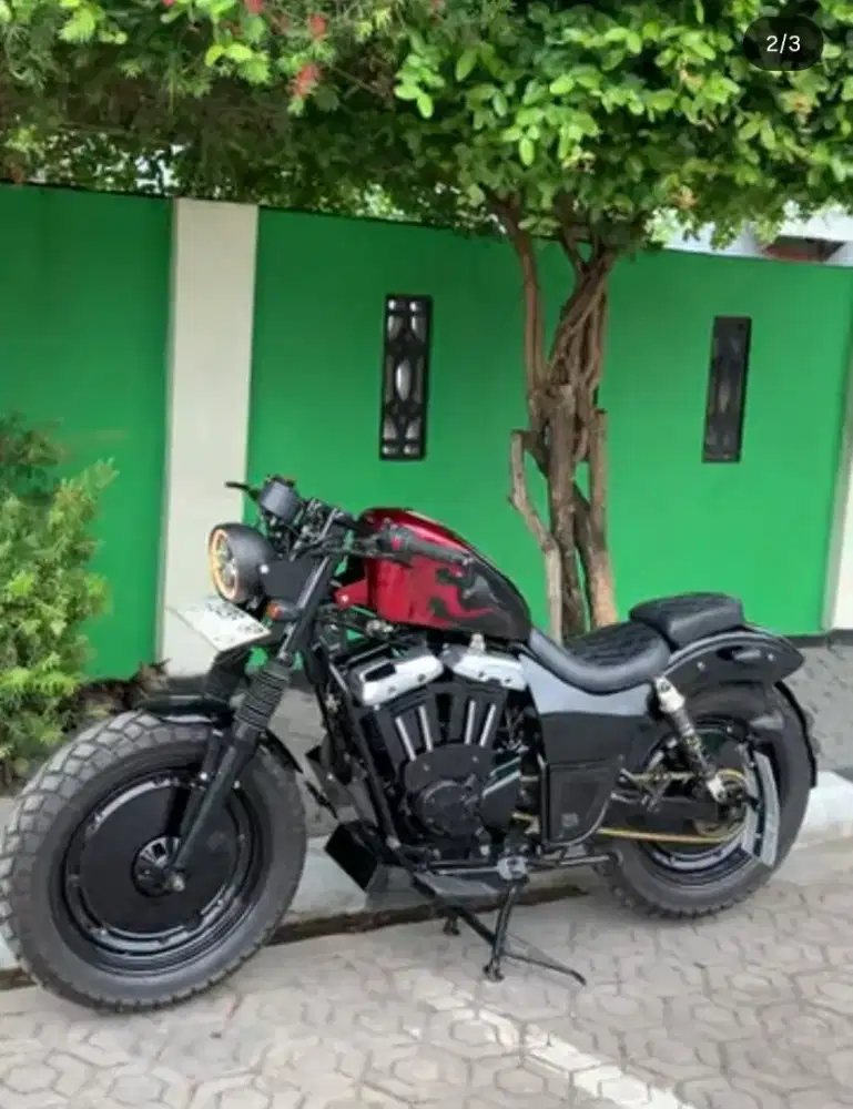 Custom Bobber Sportster V Twin Basic Yamaha byson 150cc