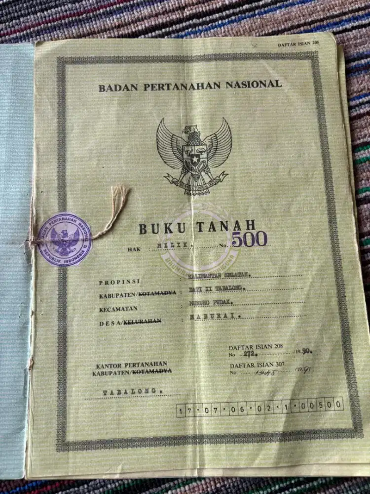 Letak tanah strategis jalur jalan negara