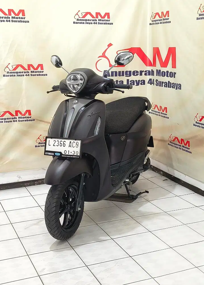 Km 1 Ribu Yamaha Filano Lux Tahun 2024 Coklat doff