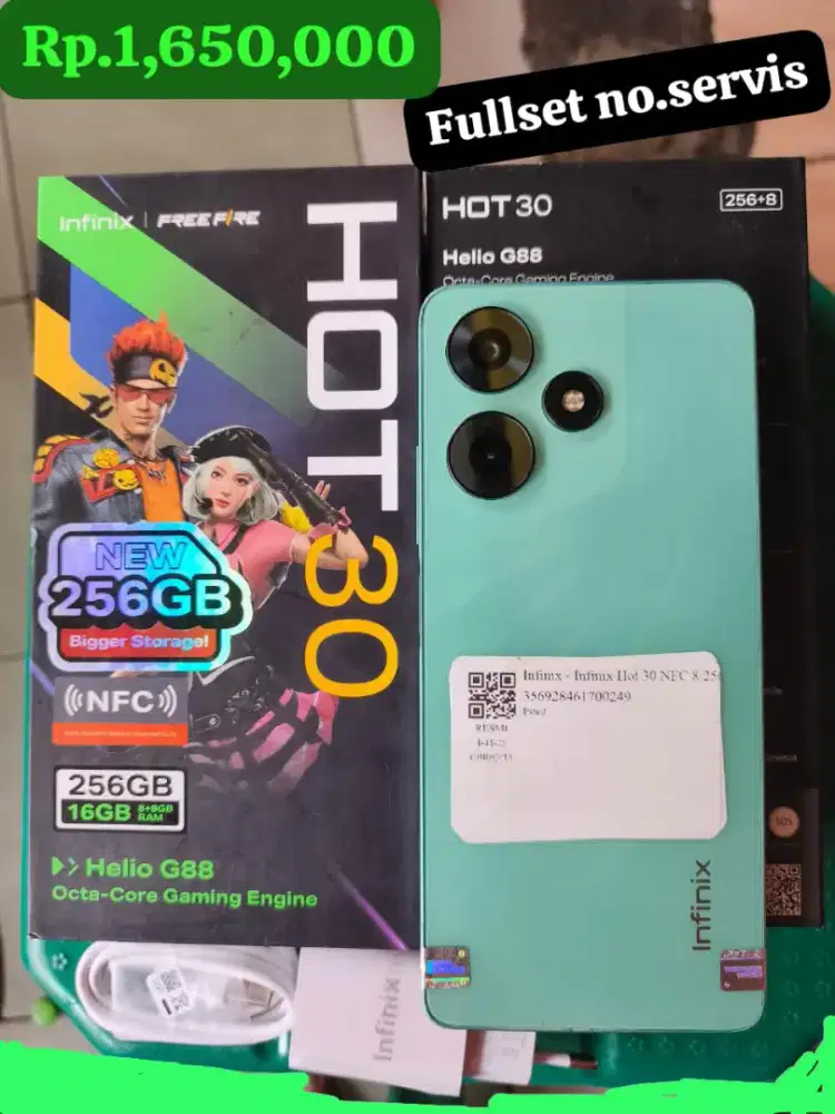 Infinix hot 30 Ram 8+8gb memori 256gb NFC