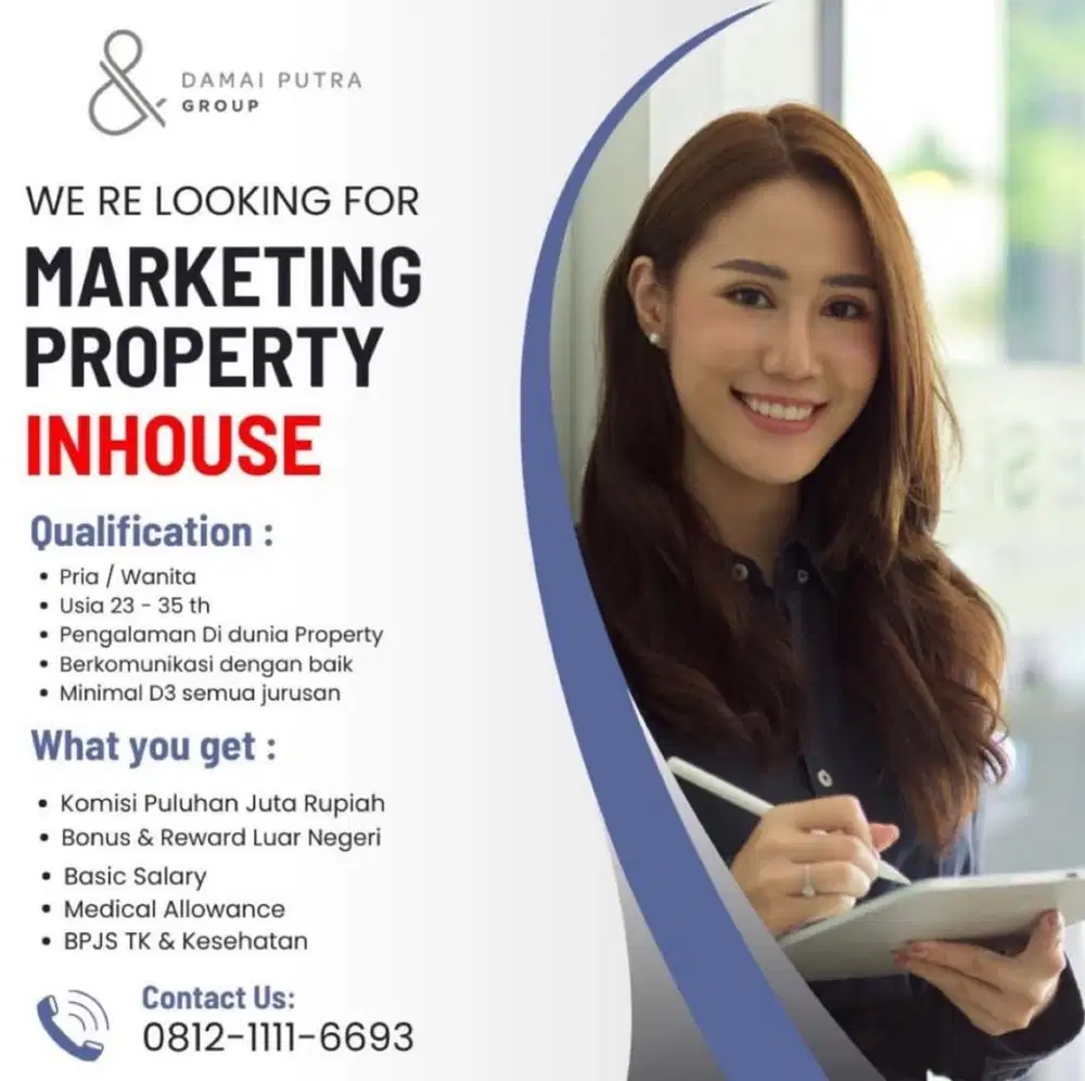 Dibutuhkan cepat sales property berpengalaman
