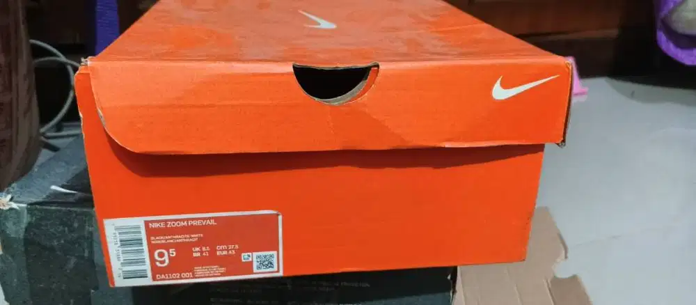 Sepatu running Nike Air Zoom Prevail size 41 Black-White (Ori)