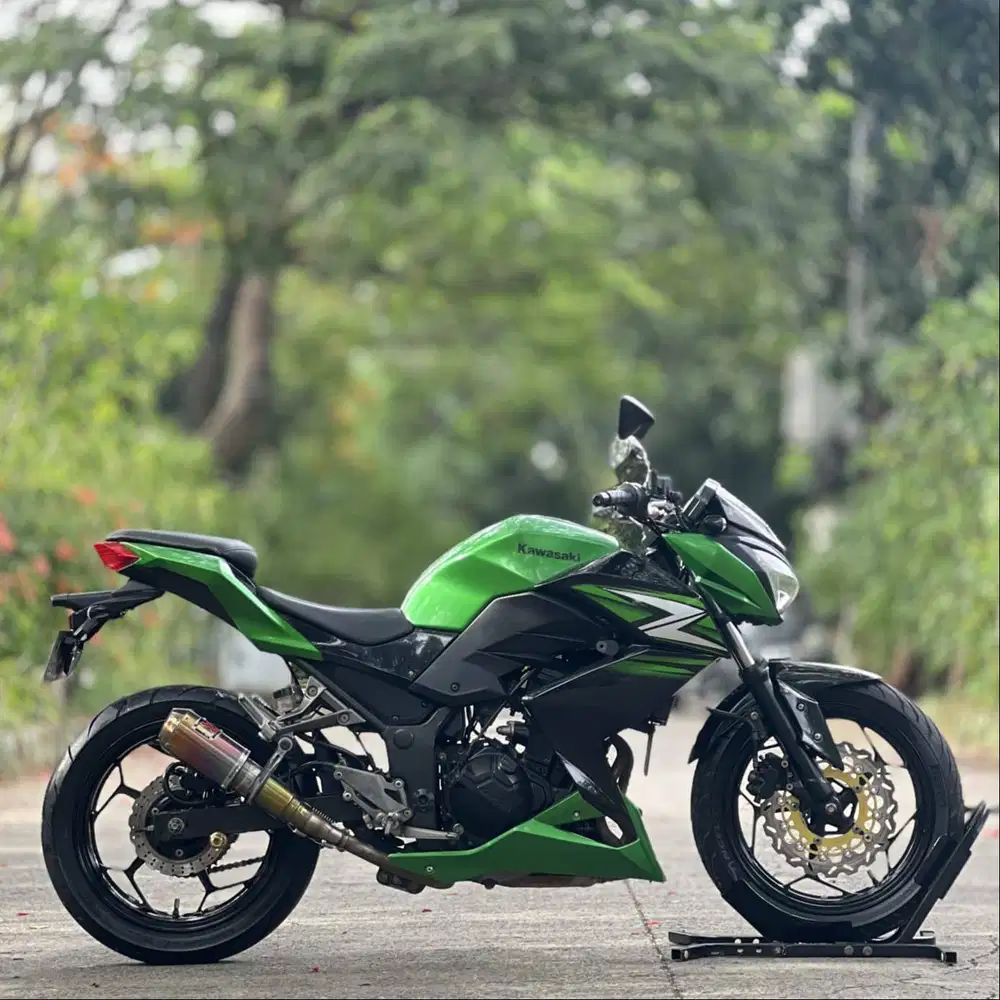 KAWASAKI Z250 FI 2014 HIJAU PAJAK PANJANG GASPOL