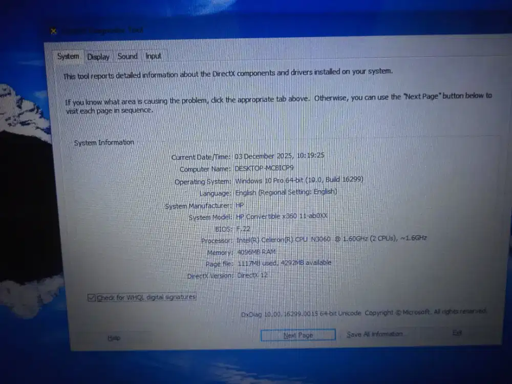 HP 2in1 laptop tablet x360-11ab0 norm bs barter tt hape jual