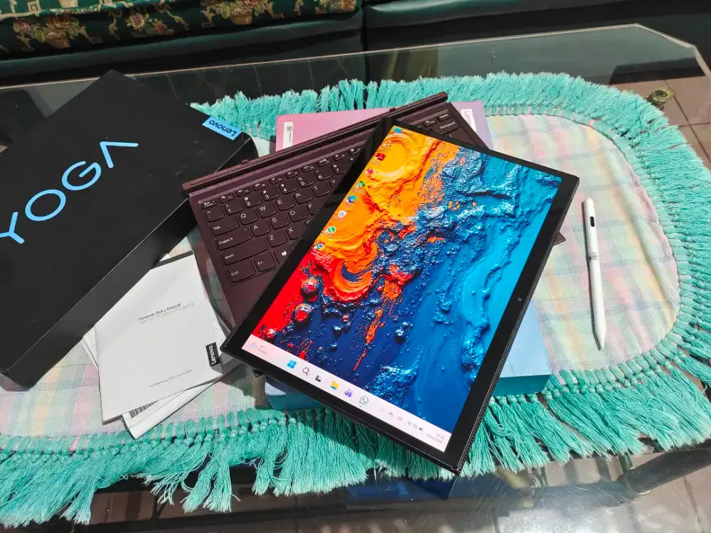 Laptop Lenovo yoga duet 7 core i7 1065g7 ram 16 ssd 512 2kips 100%srgb