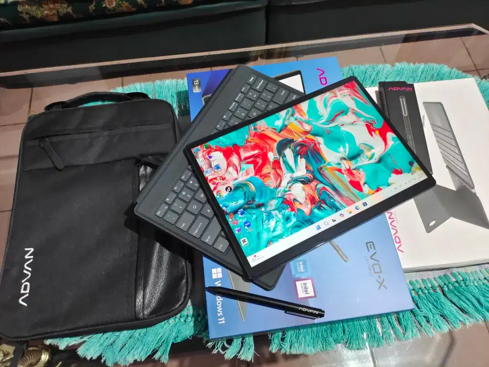 Laptop Advan Evo x 13 intel n150 12/512 3k ips garansi 1th