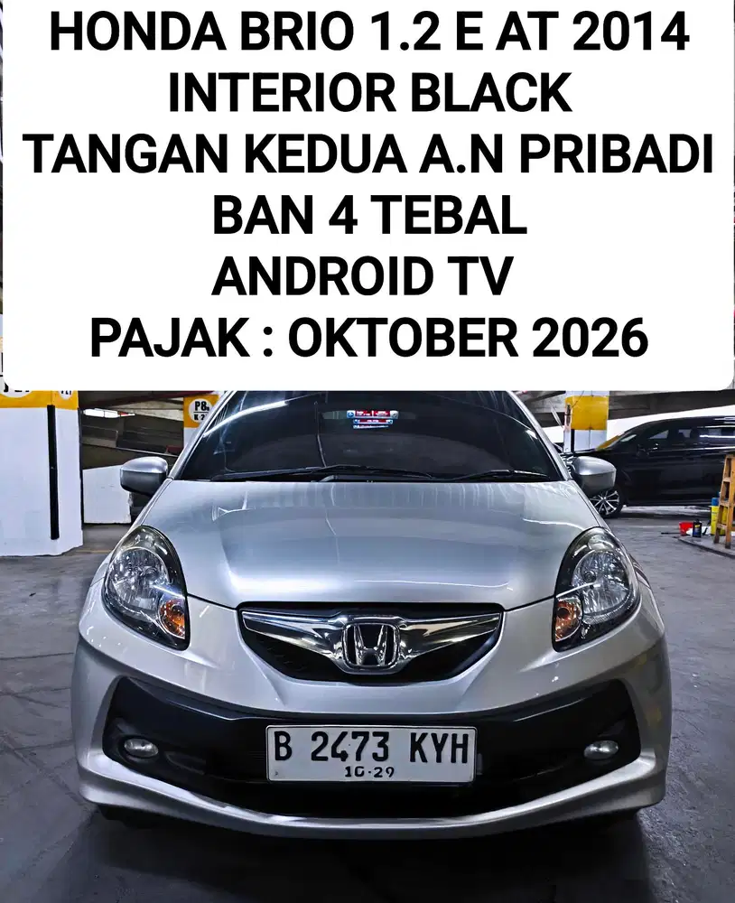 Honda Brio E 1.2 AT 2014 Interior Black