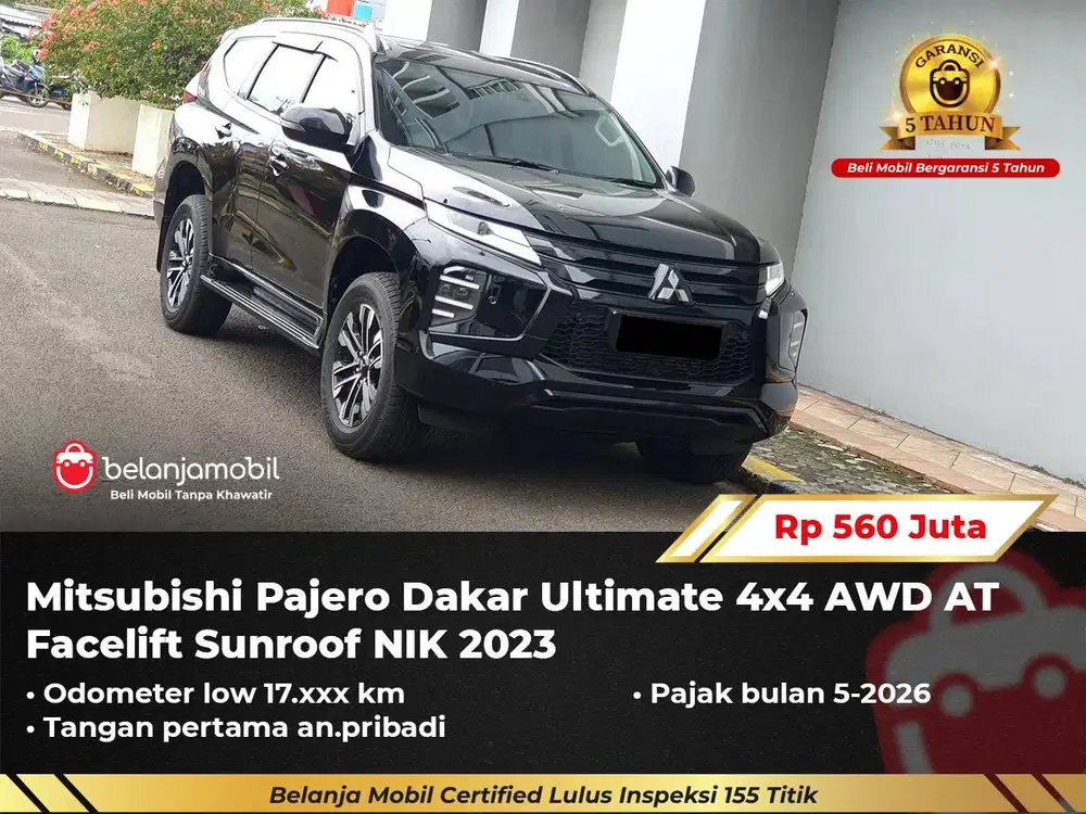 [4x4] Mitsubishi Pajero Dakar Ultimate AWD Facelift Sunroof 2023/2024