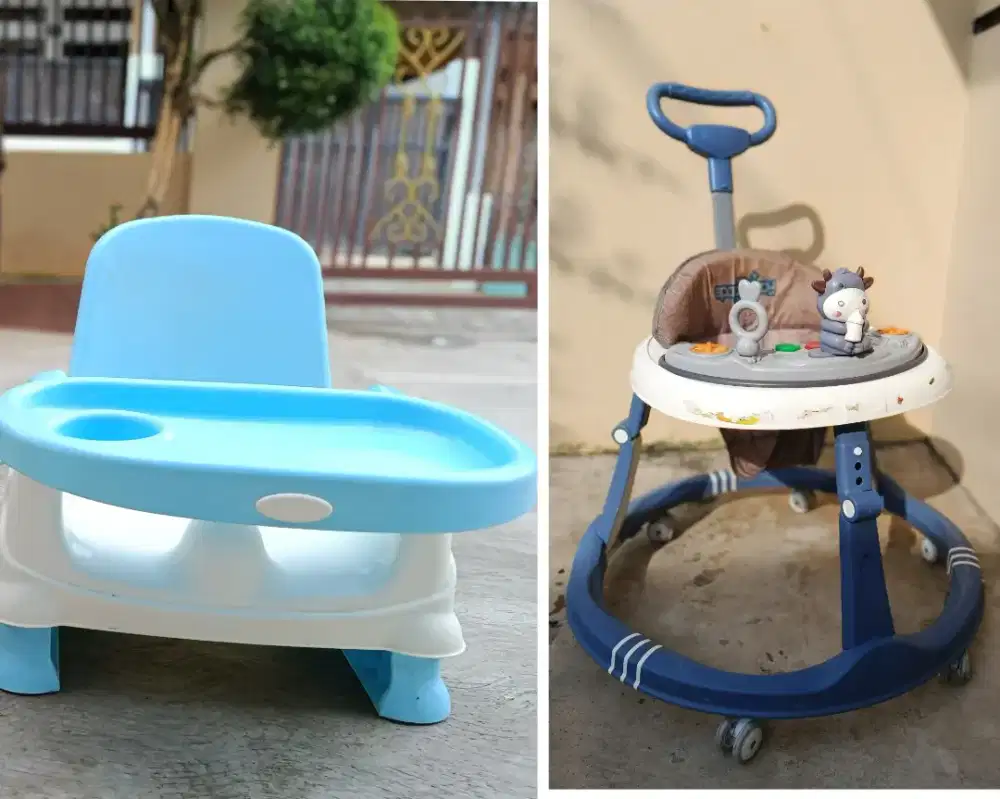 PAKET KURSI MAKAN ANAK + BABY WALKER